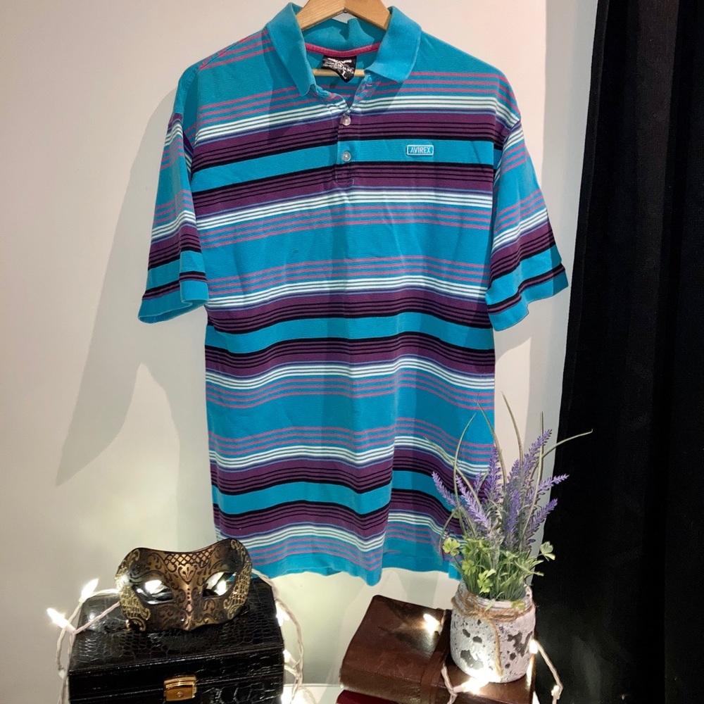 Men’s Blue Striped Tee